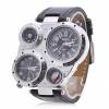 Unisex PU Analog Quartz Wrist Watch Ρολόι με Πυξίδα και Θερμόμετρο